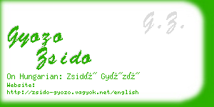 gyozo zsido business card